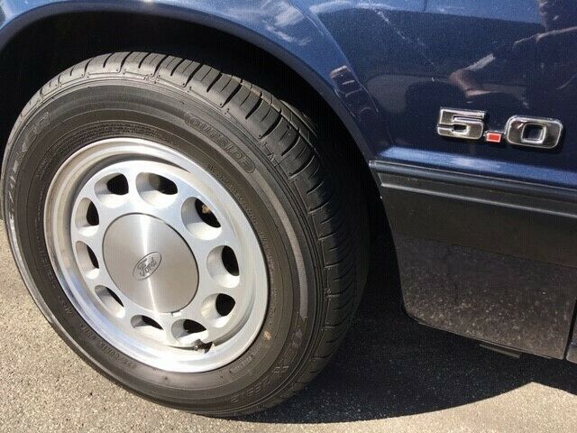 1989 Blue Ford Mustang Coupe