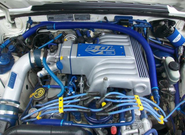 1989 Blue Ford Mustang Hatchback