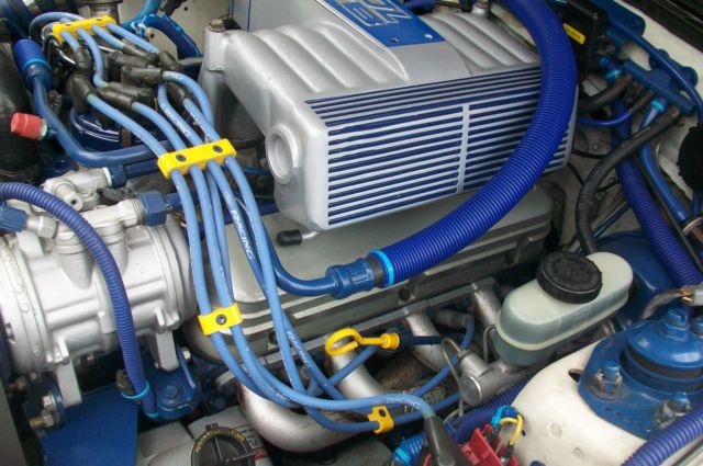 1989 Blue Ford Mustang Hatchback