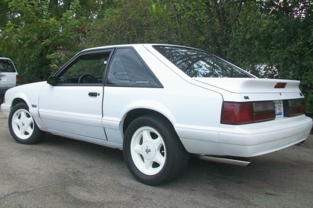 1989 Blue Ford Mustang Hatchback