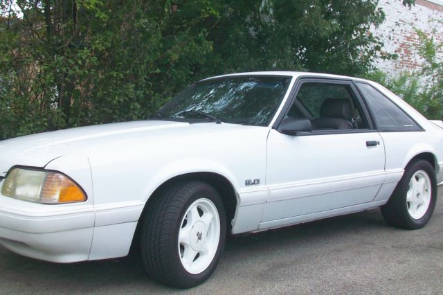 1989 Blue Ford Mustang Hatchback