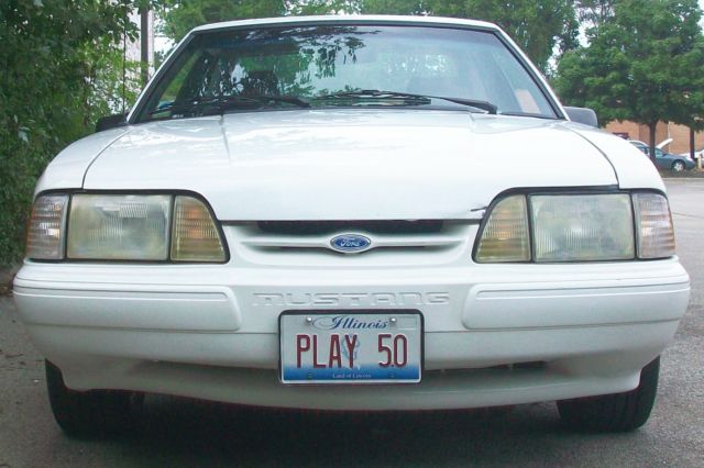 1989 Blue Ford Mustang Hatchback