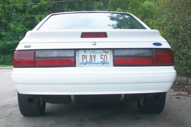 1989 Blue Ford Mustang Hatchback
