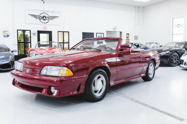 1989 Red Ford Mustang --