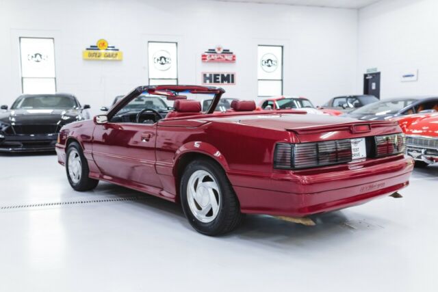 1989 Red Ford Mustang --
