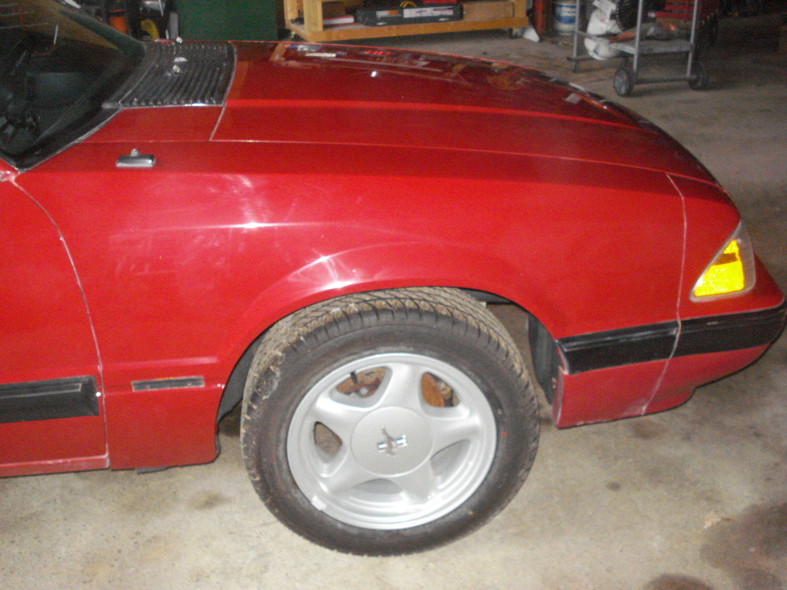 1989 STREWBERRY RED Ford Mustang Hatchback