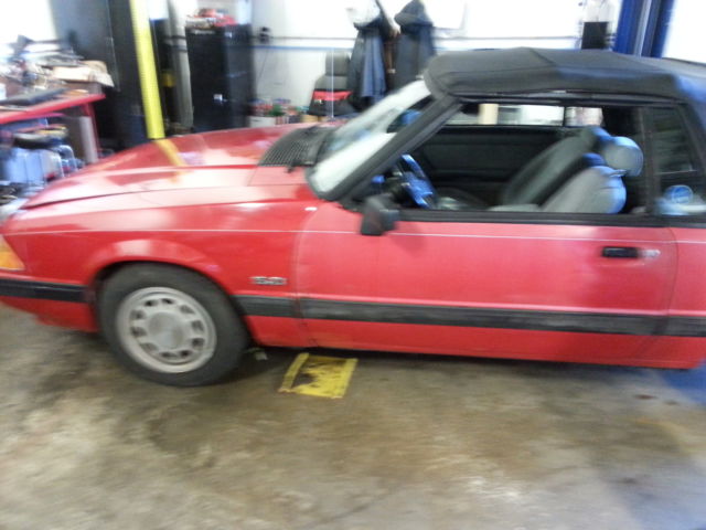 1989 Black Ford Mustang Convertible