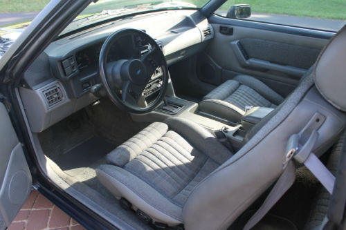 1989 Black Ford Mustang Convertible
