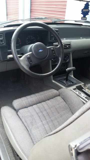 1989 Black Ford Mustang Convertible
