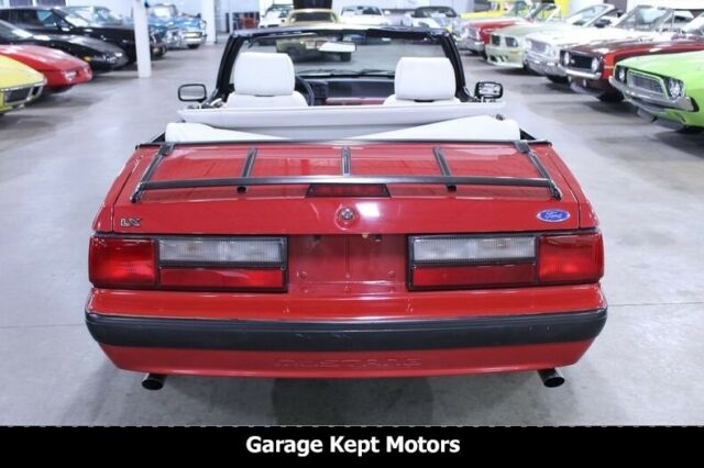 1989 Red Ford Mustang Convertible