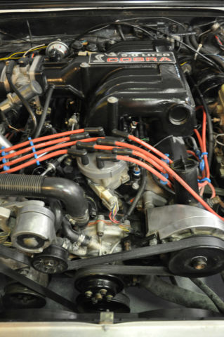 1989 Pearl White/Flat Black Ford Mustang Sedan