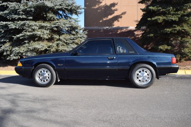 1989 Blue Ford Mustang Coupe