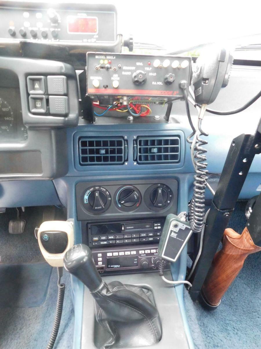 1989 Blue Ford Mustang --