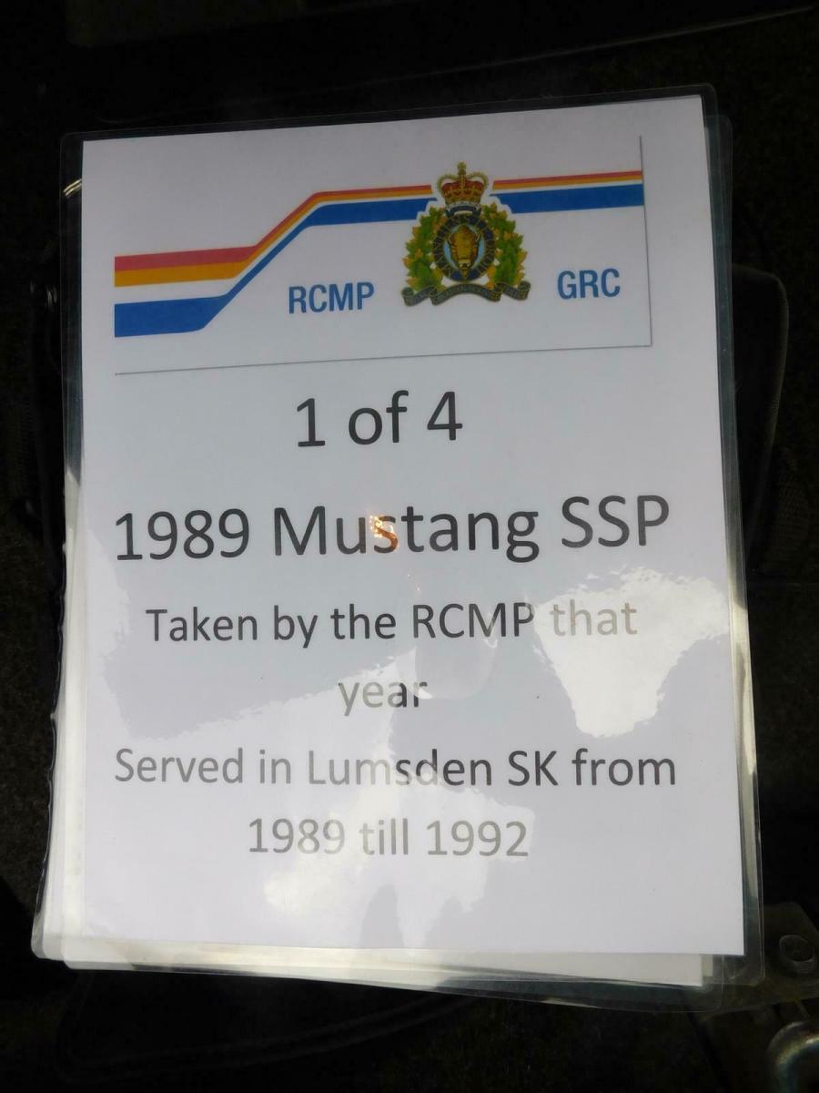 1989 Blue Ford Mustang --