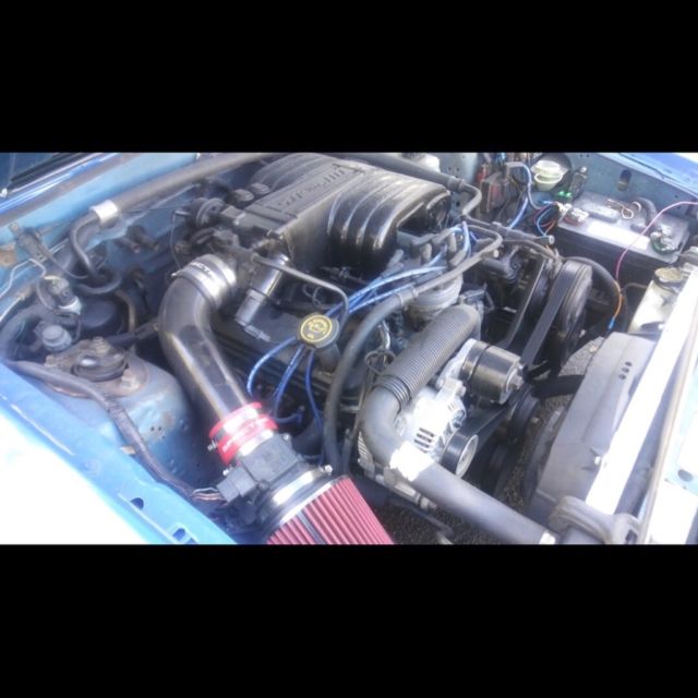 1989 Blue Ford Mustang Hatchback