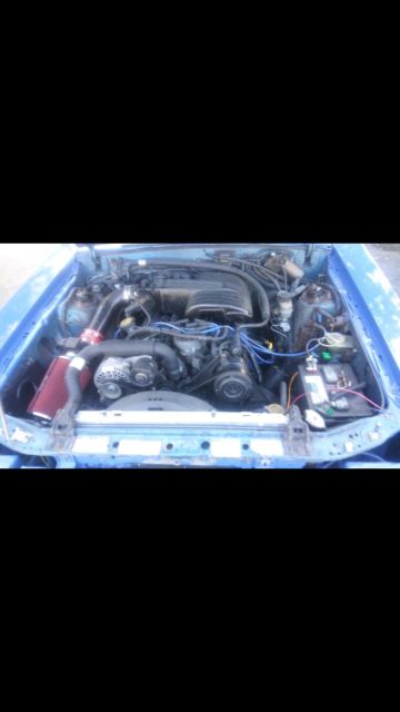 1989 Blue Ford Mustang Hatchback
