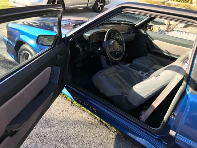 1989 Blue Ford Mustang Coupe