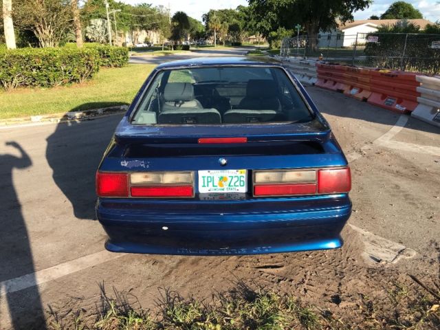 1989 Blue Ford Mustang Coupe