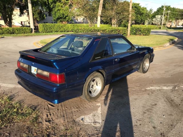 1989 Blue Ford Mustang Coupe