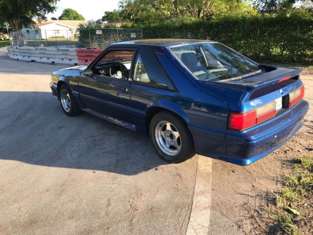 1989 Blue Ford Mustang Coupe