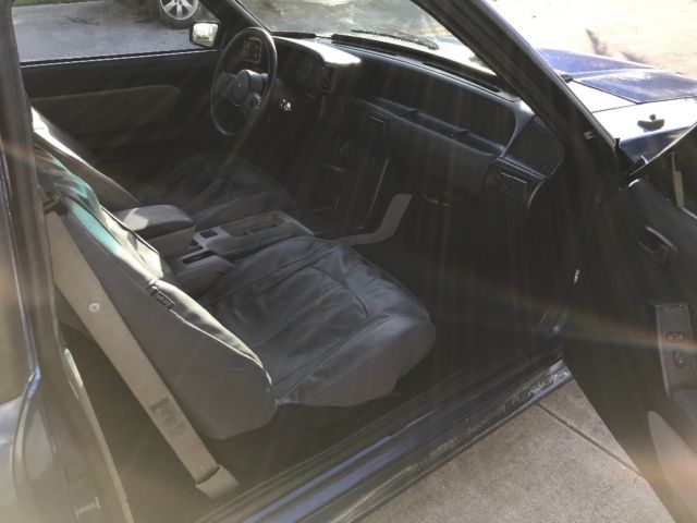 1989 Blue Ford Mustang Coupe