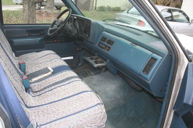 1989 Blue/WHITE GMC Sierra 1500 Standard Cab Pickup