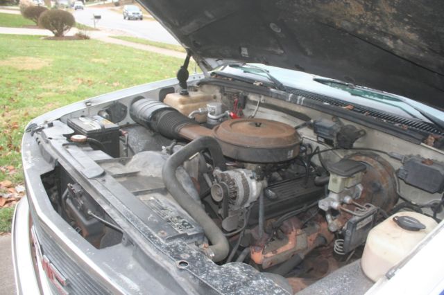 1989 Blue/WHITE GMC Sierra 1500 Standard Cab Pickup
