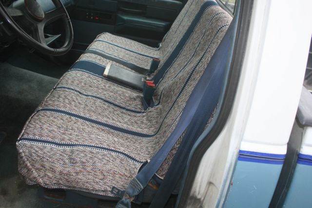 1989 Blue/WHITE GMC Sierra 1500 Standard Cab Pickup