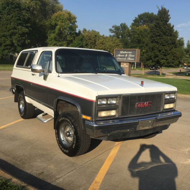 1989 WHITE/GRAY GMC Jimmy CONVERTIBLE - SUV
