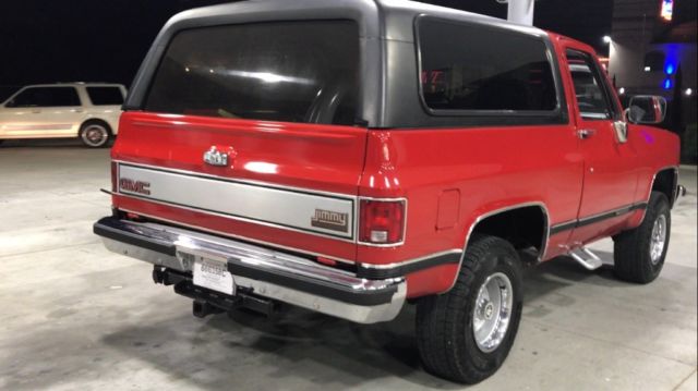 1989 PPG RED GMC Jimmy Removable Top