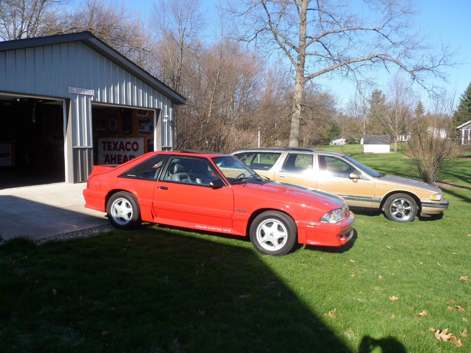 1989 Red Ford Mustang Coupe