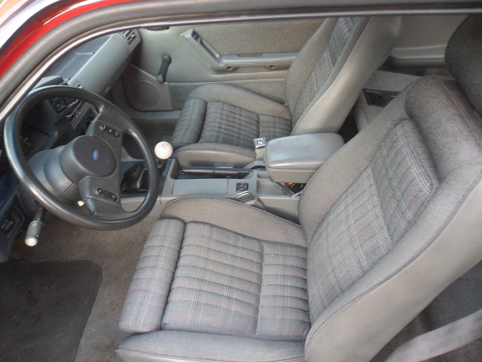 1989 Red Ford Mustang Coupe