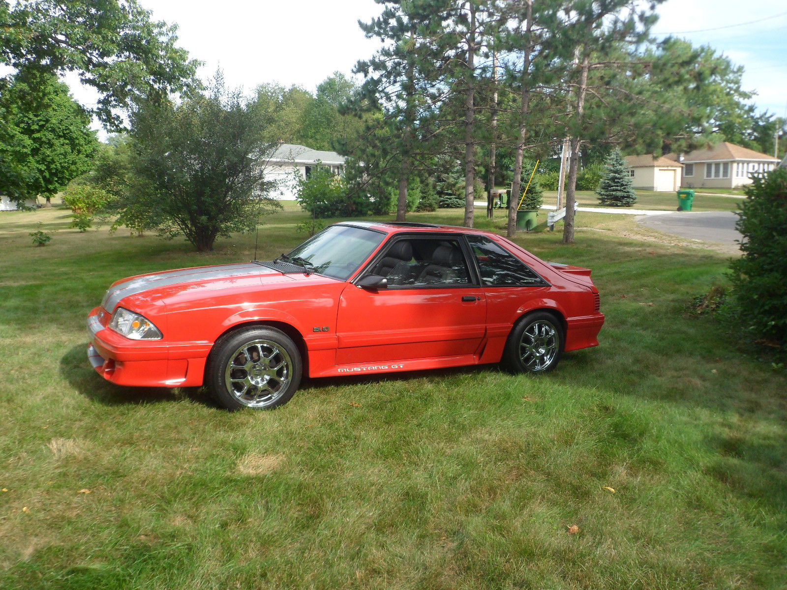 1989 Red Ford Mustang Coupe
