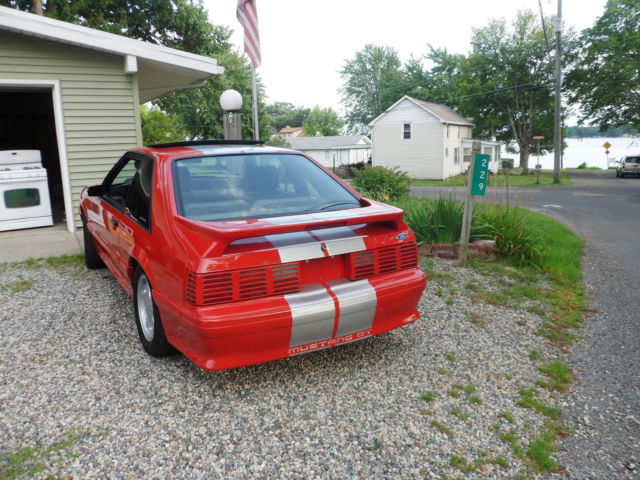 1989 Red Ford Mustang Coupe
