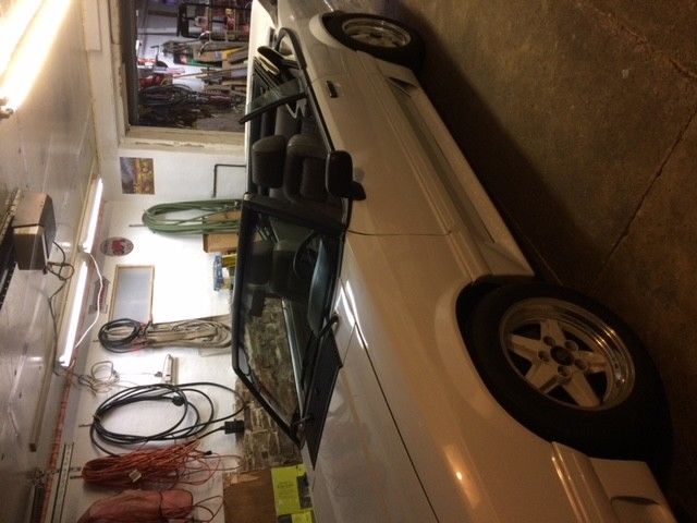 1989 White Ford Mustang Convertible