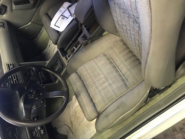 1989 White Ford Mustang Convertible