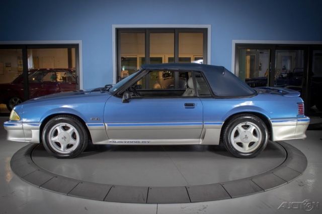 1989 Blue Ford Mustang