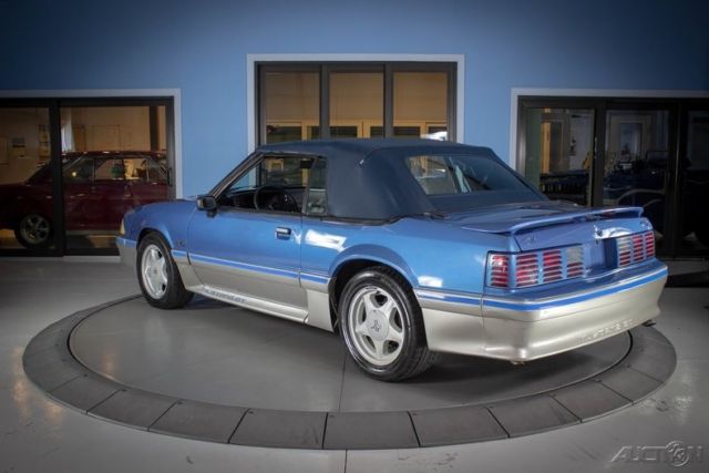 1989 Blue Ford Mustang