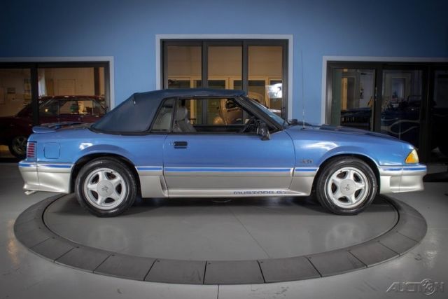 1989 Blue Ford Mustang