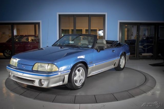 1989 Blue Ford Mustang