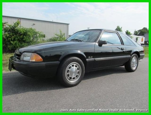 1989 Black Ford Mustang Hatchback