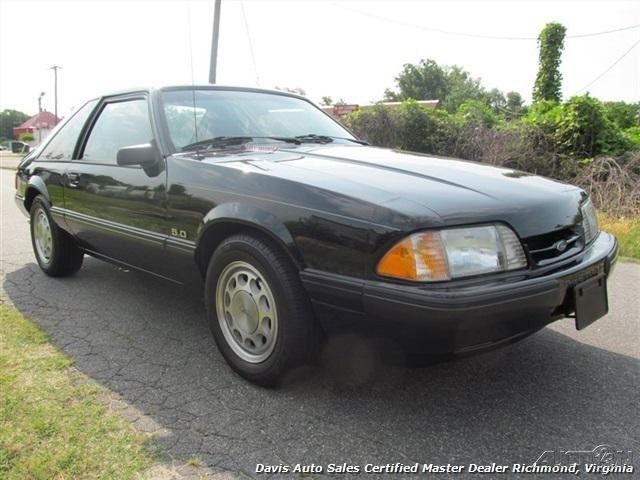 1989 Black Ford Mustang Hatchback