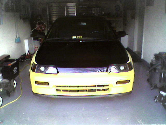 1989 Yellow Honda CRX Hatchback