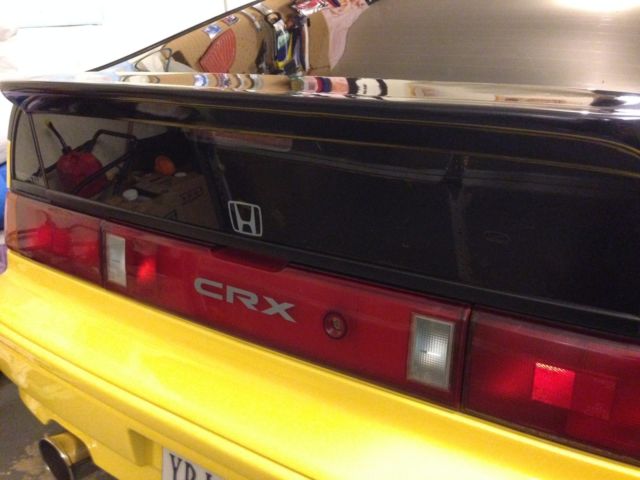 1989 Yellow Honda CRX Hatchback
