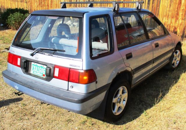 1989 Blue Honda Civic Wagon
