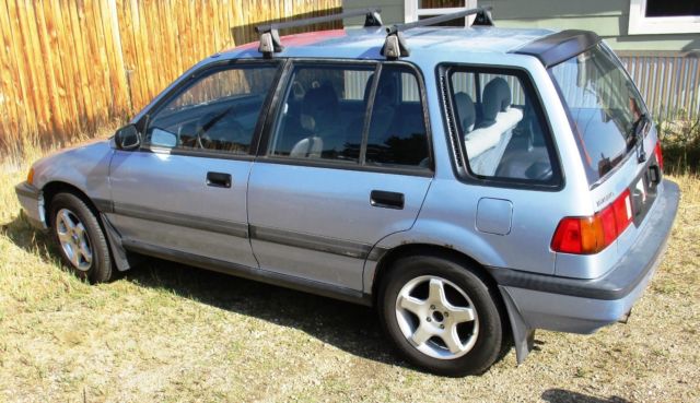 1989 Blue Honda Civic Wagon