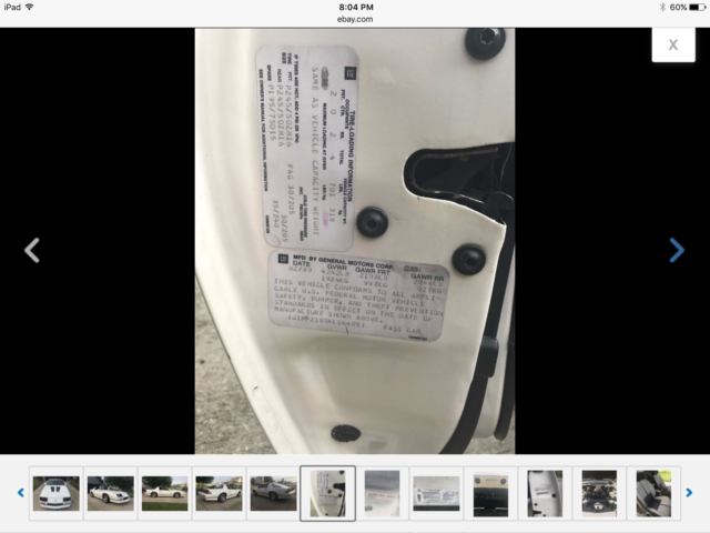 1989 White Chevrolet Camaro Coupe