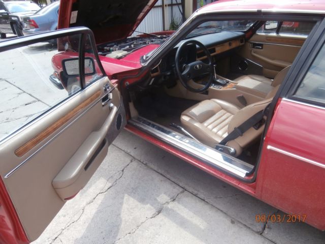 1989 Red Jaguar XJS Coupe