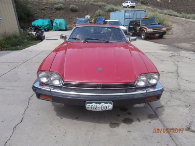 1989 Red Jaguar XJS Coupe
