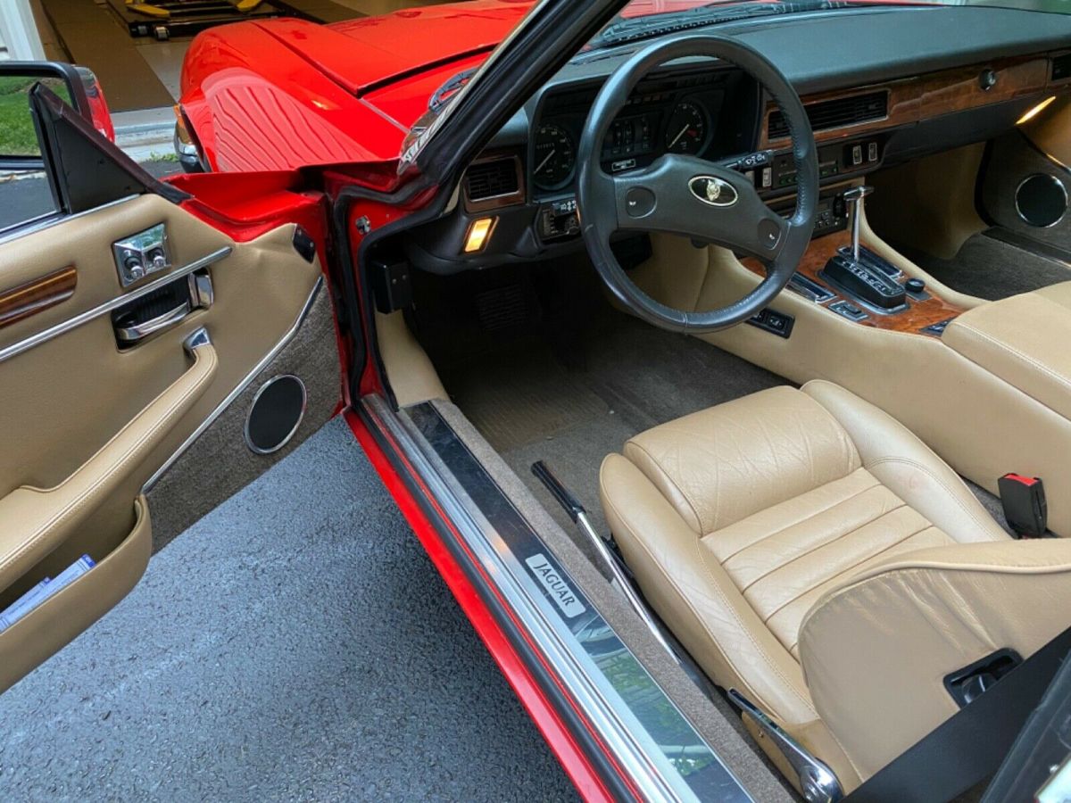 1989 Red Jaguar XJS Convertible